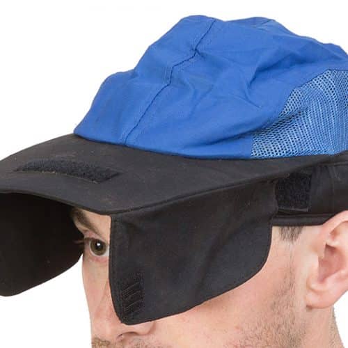 Centaur Model 16 shooting cap with side flaps - view with side flaps down
