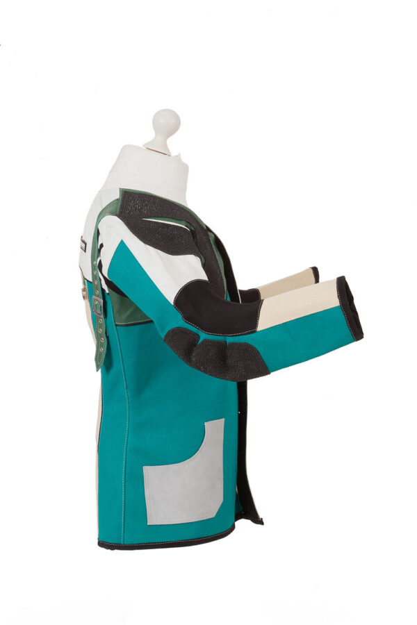 Centaur Match 19 Double Canvas and Leather Target Shooting Jacket - Right side view