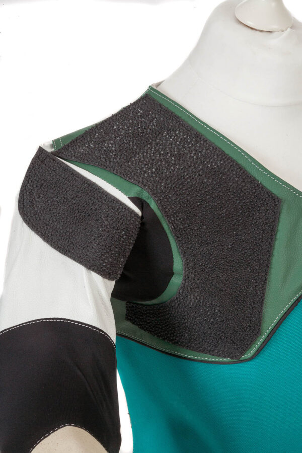 Non-slip rubber shoulder pad - Centaur Match 19 Double Canvas and Leather Target Shooting Jacket