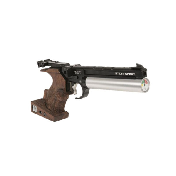 LP50 Compact Target Air Pistol Black with Silver Cylinder