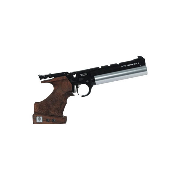 LP50 Compact Target Air Pistol Black with Silver Cylinder