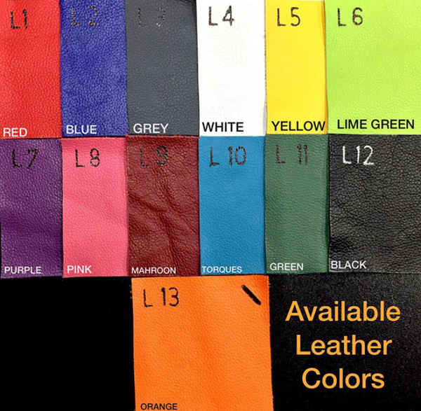 Leather Colour Swatches for Made to Measure Target Shooting Jacket