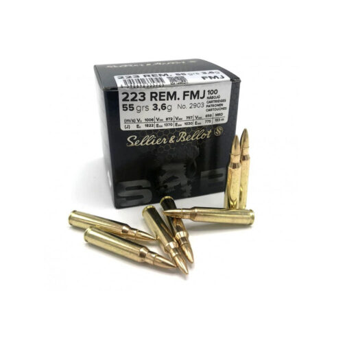 .223 55gr FMJ Sellier and Bellot – Pack of 100