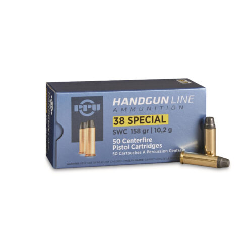 PPU .38 SPL 158gr SWC – Box of 50